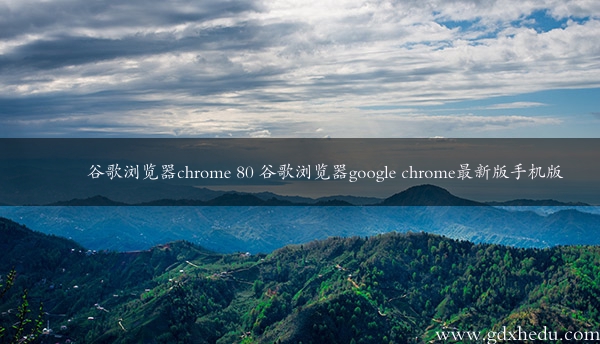 谷歌浏览器chrome 80 谷歌浏览器google chrome最新版手机版