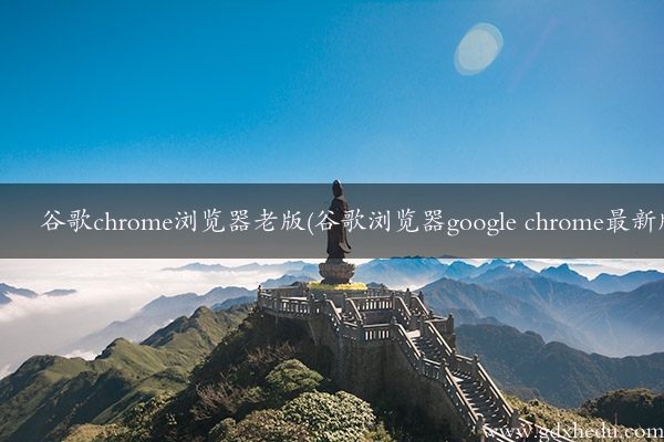 谷歌chrome浏览器老版(谷歌浏览器google chrome最新版)