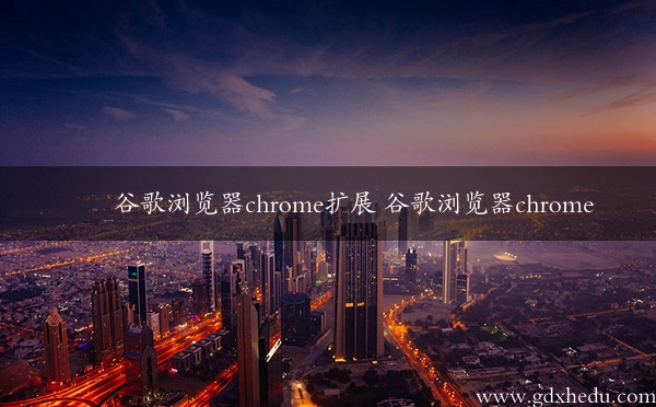 谷歌浏览器chrome扩展 谷歌浏览器chrome