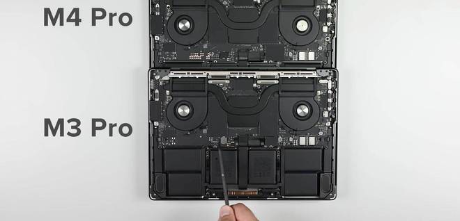 新一代 MacBook Pro M4 与上一代 M3 外观无差别，内部升级揭秘  第6张