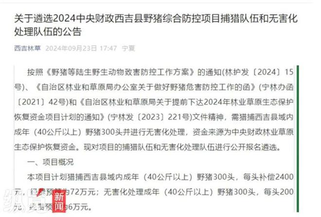 南京野猪赏金猎人团捕获133头野猪，距离补贴目标还差67头  第3张