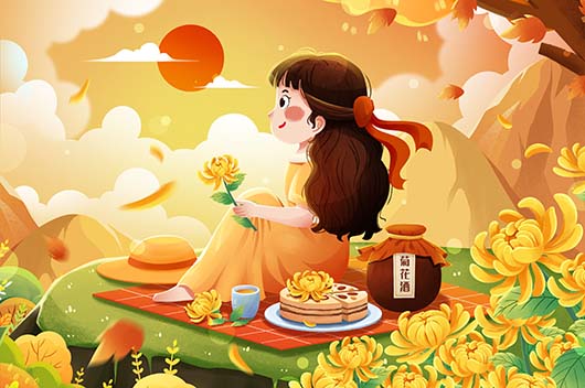 重阳节传统美食：重阳糕、菊花酒、牛肉等丰富选择，寓意吉祥与健康  第1张