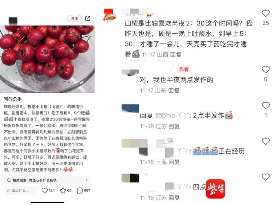 山楂大量上市，黄山楂成新宠，过量食用仍需警惕胃石症风险  第2张