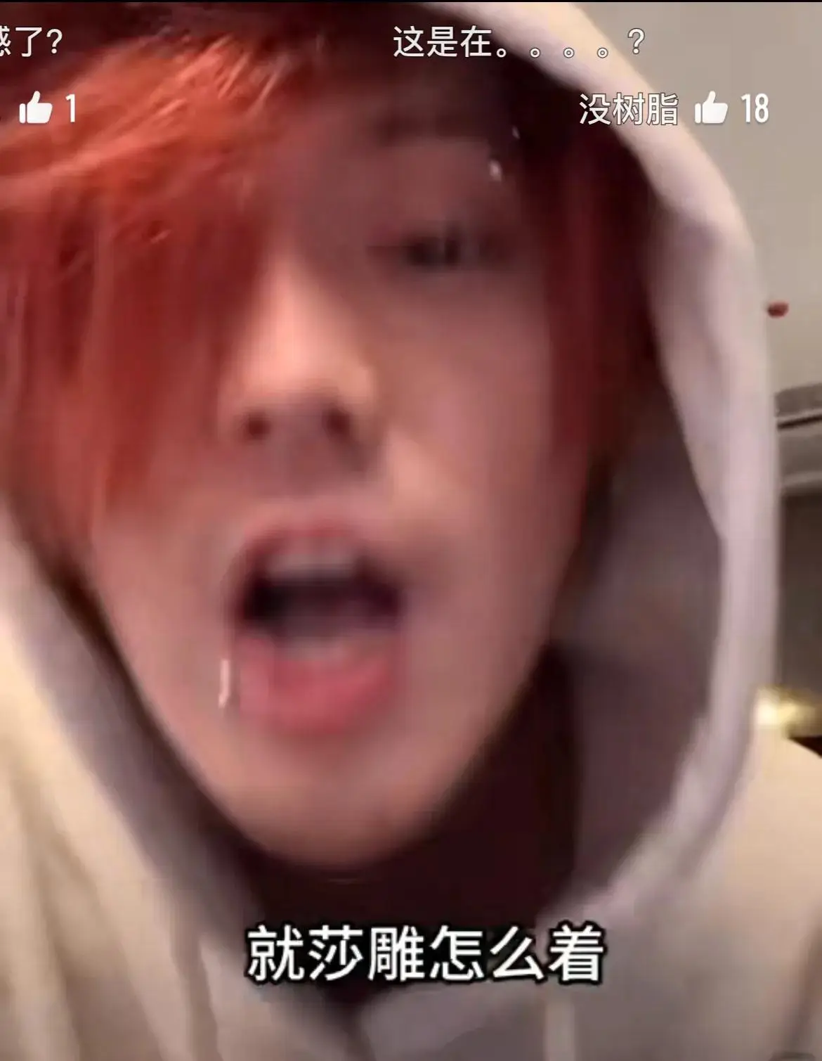 鹿晗深夜直播红发鼻钉造型引争议，粉丝失望互骂飙脏话  第4张