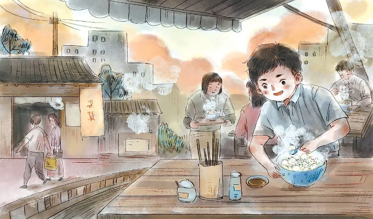 冬日街头美食诱惑：孩子们的冬日美食世界与姑姑的撒汤  第2张
