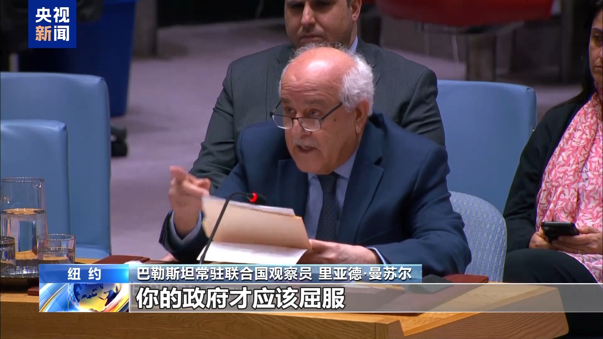 联合国总部直击：巴以问题安理会会议聚焦两国方案决议  第2张