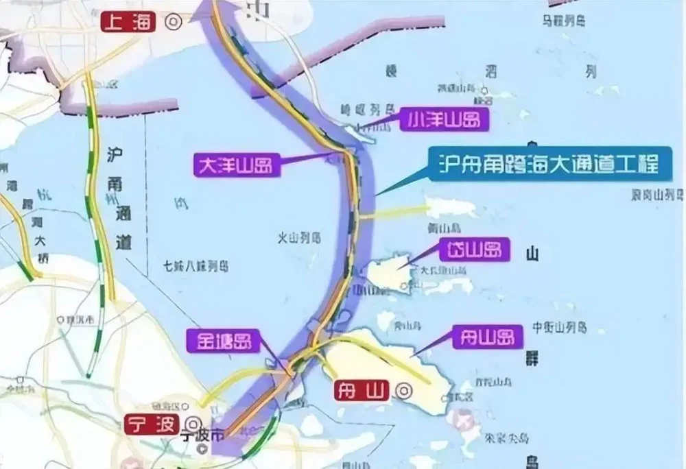长三角两大跨海大桥：沪甬与沪舟甬通道，重塑杭州湾交通格局  第2张